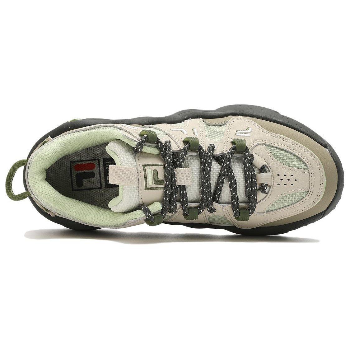Panini-Laufschuhe „Beige-Grün“