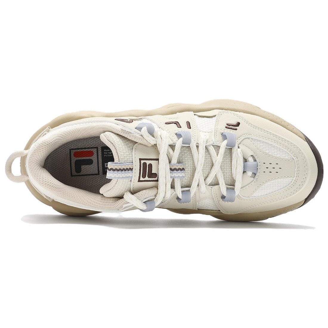 Panini-Laufschuhe „Weiß-Beige“