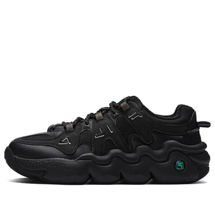 Panini Low Retro-Basketball-Sneaker „Black“