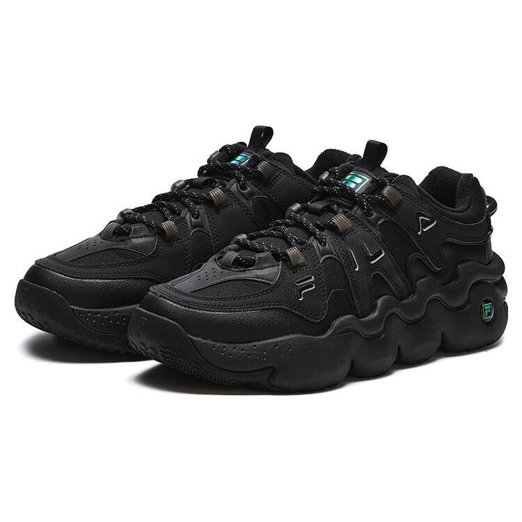 Panini Low Retro-Basketball-Sneaker „Black“