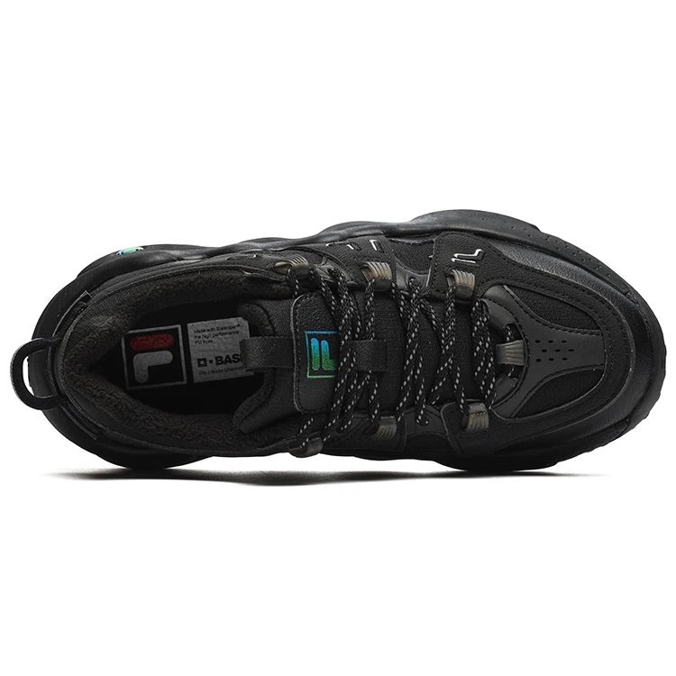 Panini We Velour Retro-Basketballschuhe „Schwarz“