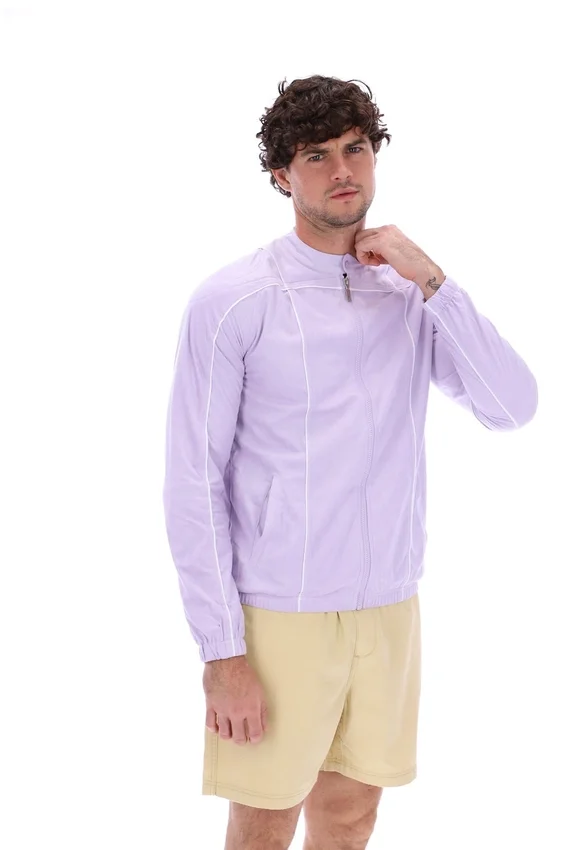 Pastell-Lila Terrinda Iconic Bikerjacke