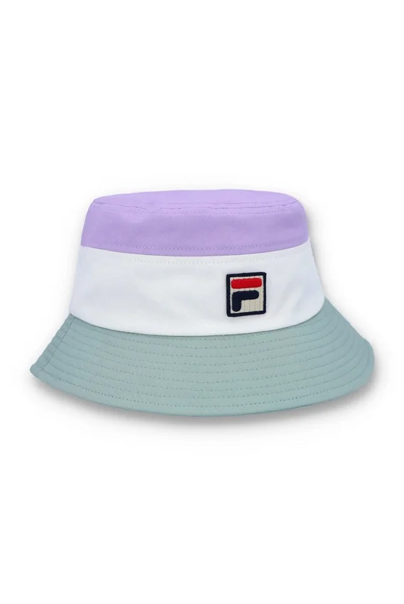 Pastellfarbener dreifarbiger Marco-Bucket-Hut