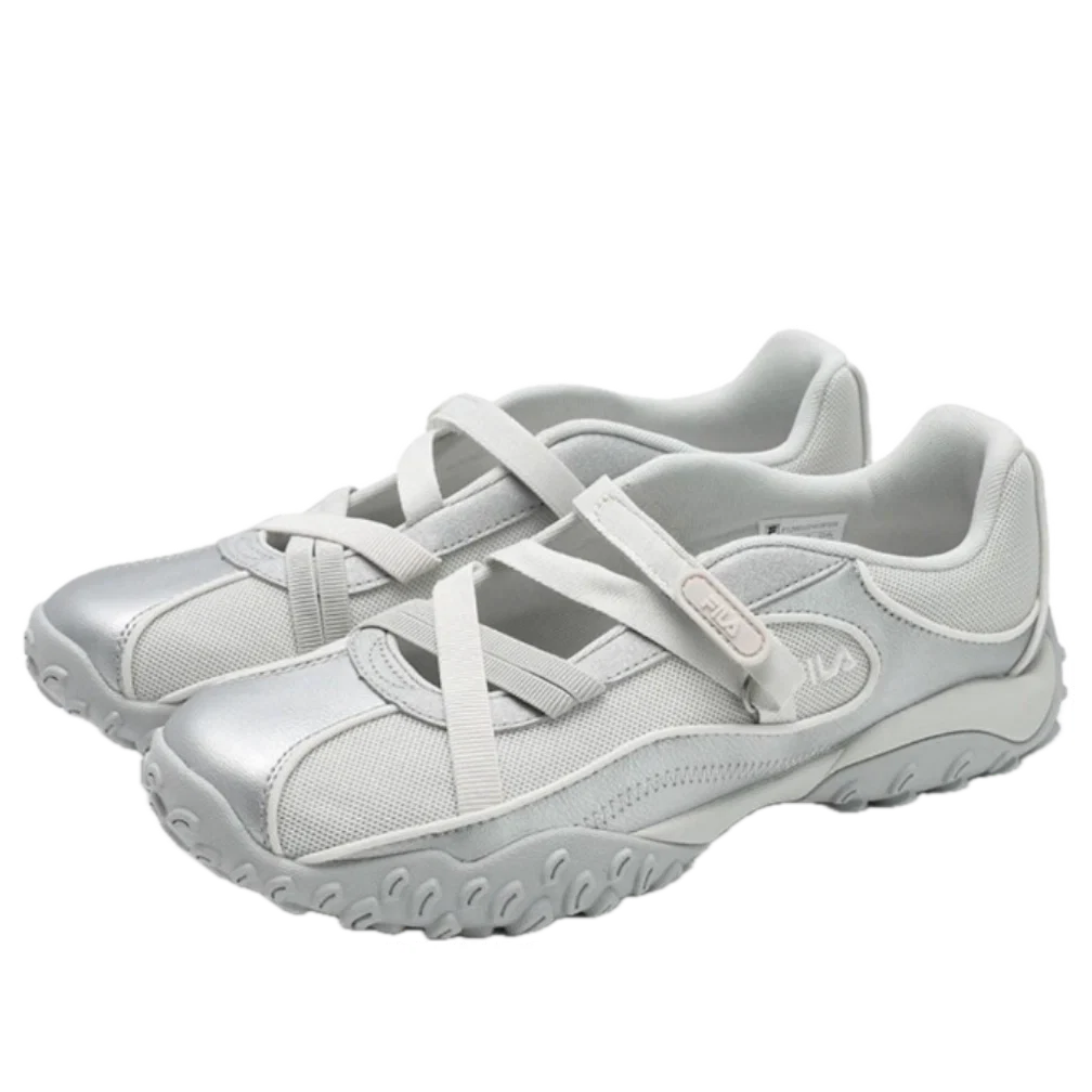Pebble Sandalen „White Silver“