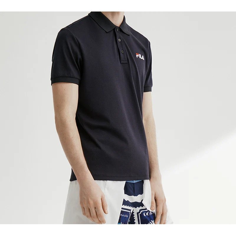 Polohemd mit Kurzarm und gesticktem Logo, blau