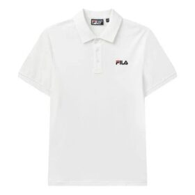 Polohemd mit kurzen Ärmeln und gesticktem „Logo Bee“-Motiv, weiß