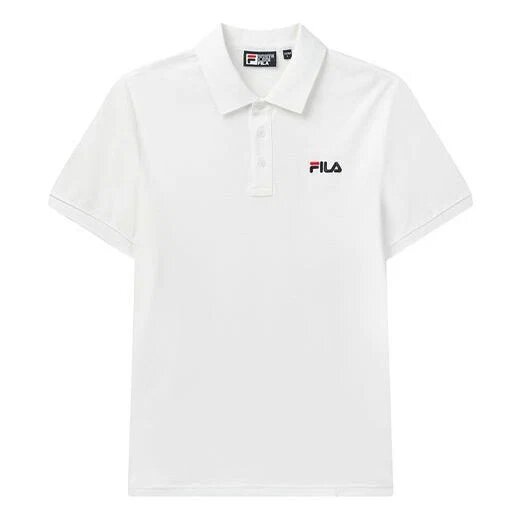 Polohemd mit kurzen Ärmeln und gesticktem „Logo Bee“-Motiv, weiß