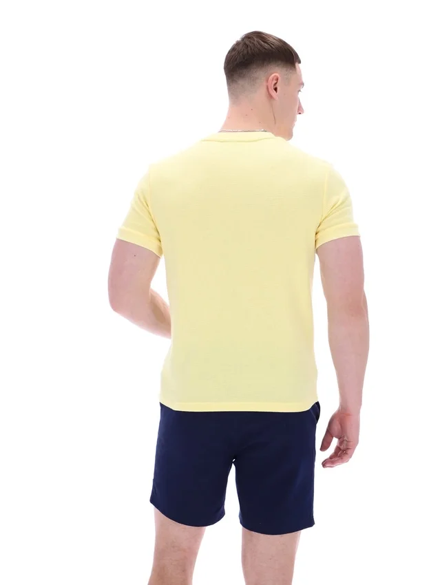 Popcorn Ash Micro Waffle Ringer T-Shirt