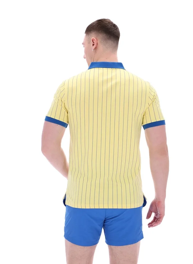 Popcorn BB1 Classic Vintage gestreiftes Polohemd