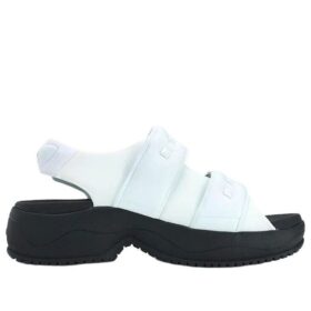 Puff-Sandalen „Weiß Schwarz“