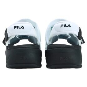 Puff-Sandalen „Weiß Schwarz“