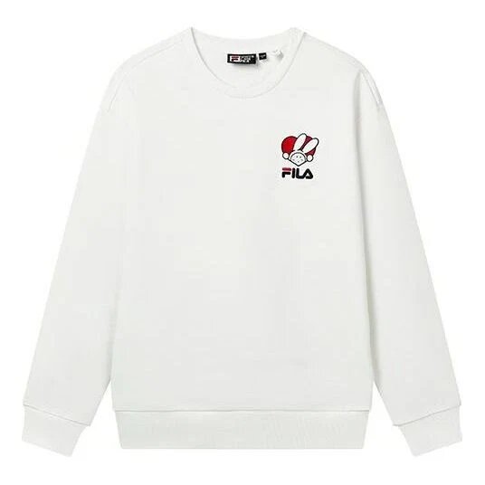 Pullover mit Grafikprint „Weiß“