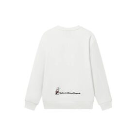 Pullover mit Grafikprint „Weiß“