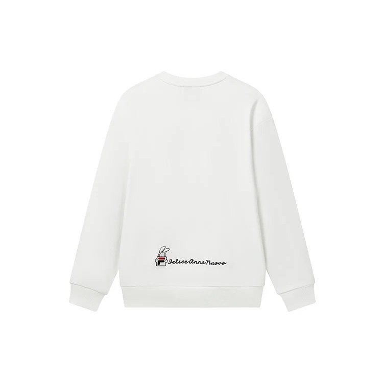 Pullover mit Grafikprint „Weiß“