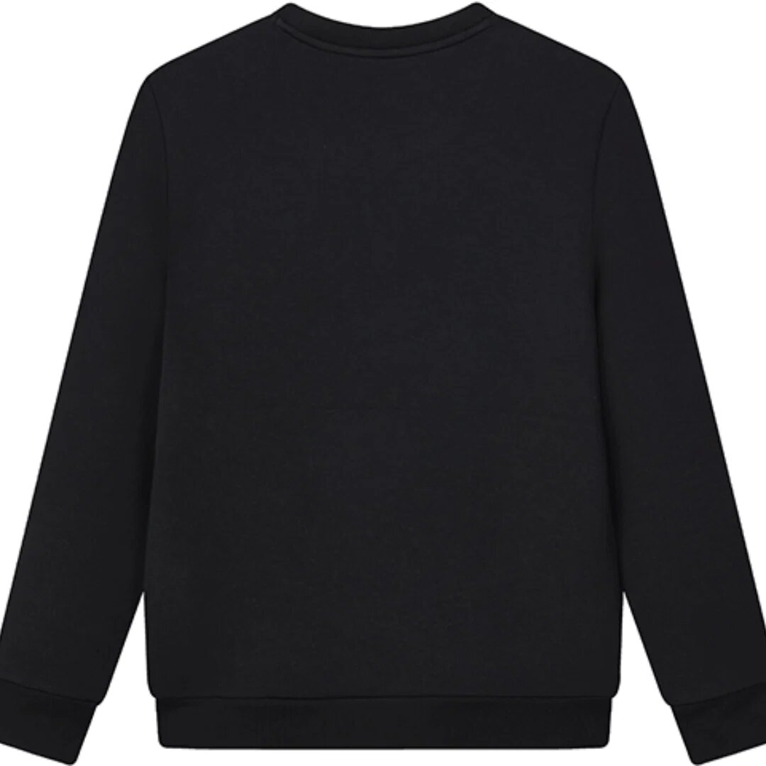 Pullover mit kleinem Logo „Schwarz“