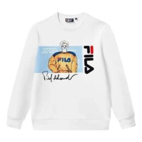 Pullover mit Logo-Grafik „Weiß Schwarz“