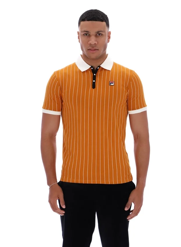 Pumpkin Spice BB1 Classic Vintage gestreiftes Polohemd