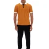 Pumpkin Spice BB1 Classic Vintage gestreiftes Polohemd