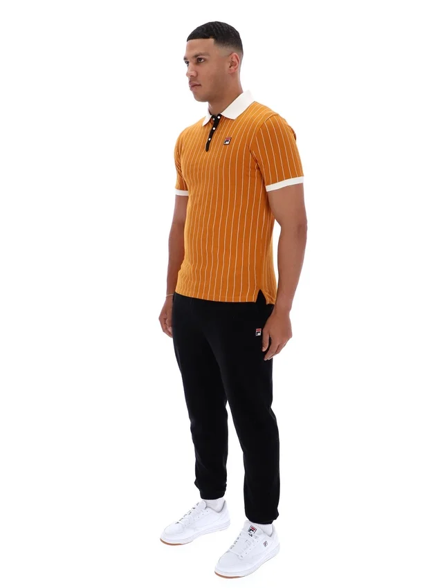 Pumpkin Spice BB1 Classic Vintage gestreiftes Polohemd