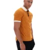 Pumpkin Spice BB1 Classic Vintage gestreiftes Polohemd