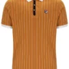 Pumpkin Spice BB1 Classic Vintage gestreiftes Polohemd