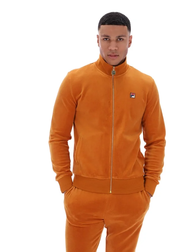 Pumpkin Spice Nero Velours-Trainingsjacke