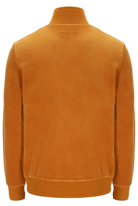 Pumpkin Spice Nero Velours-Trainingsjacke