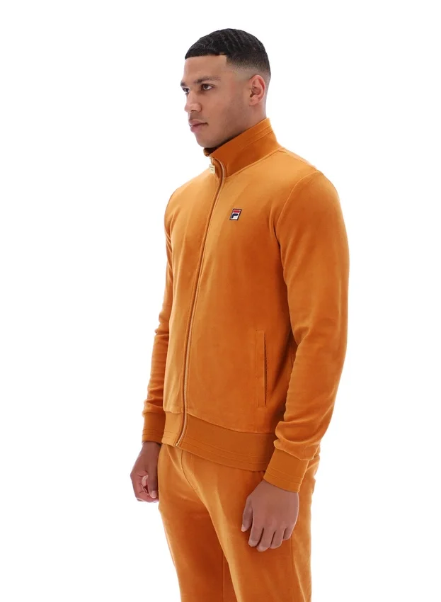 Pumpkin Spice Nero Velours-Trainingsjacke