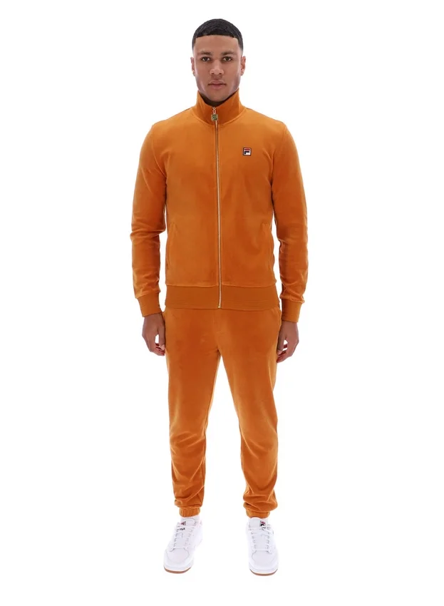Pumpkin Spice Nero Velours-Trainingsjacke