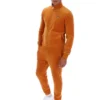 Pumpkin Spice Nero Velours-Trainingsjacke