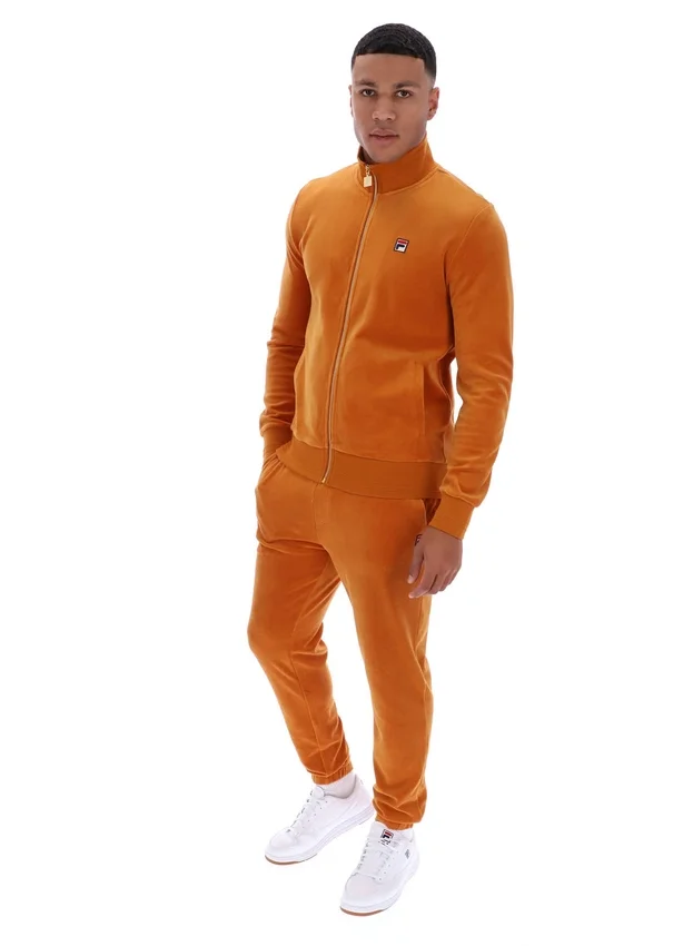 Pumpkin Spice Nero Velours-Trainingsjacke
