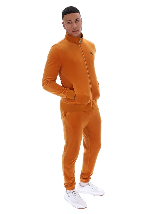 Pumpkin Spice Nero Velours-Trainingsjacke