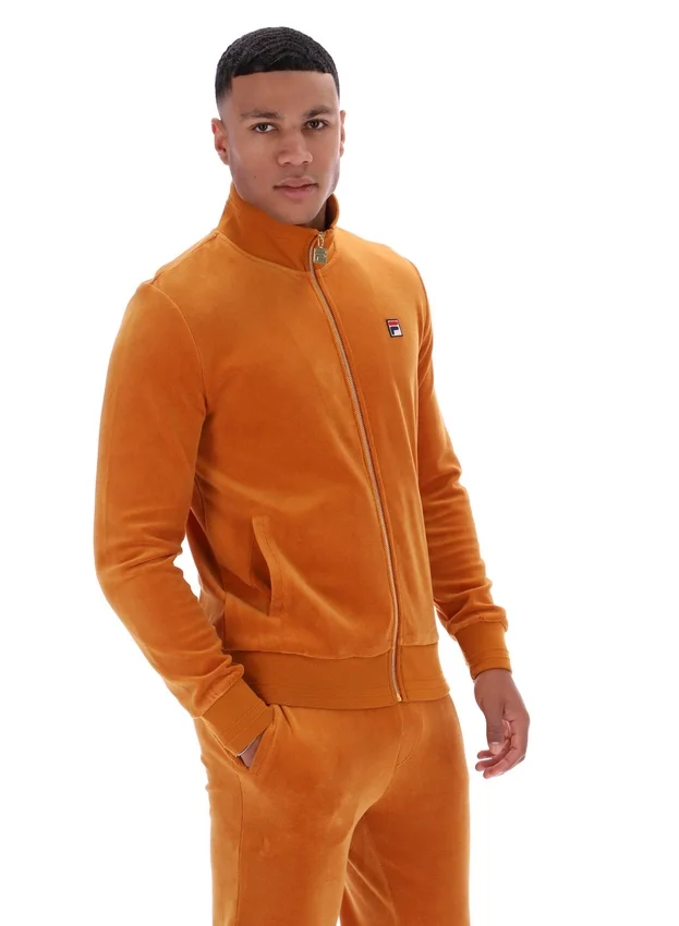 Pumpkin Spice Nero Velours-Trainingsjacke