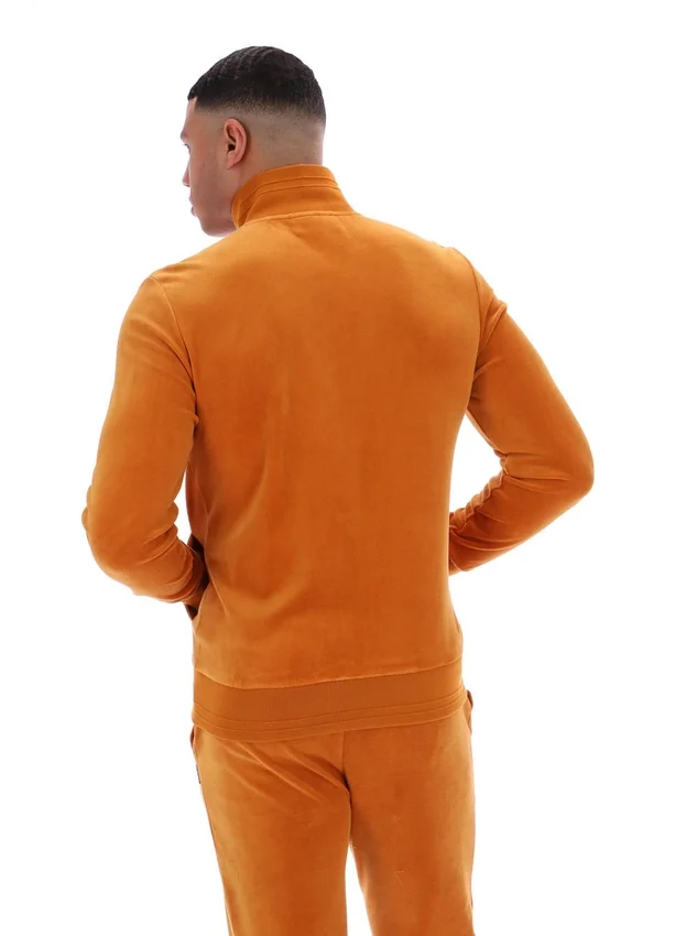 Pumpkin Spice Nero Velours-Trainingsjacke