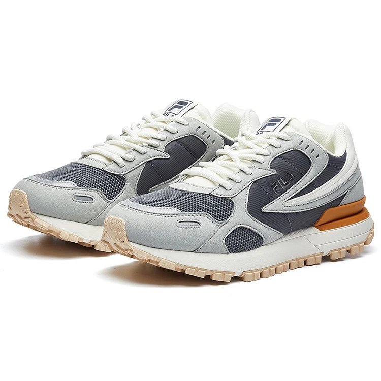 Rambler Retro-Laufschuhe Grau/Braun