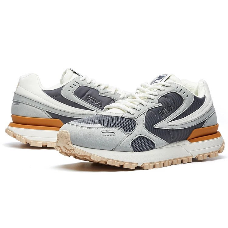 Rambler Retro-Laufschuhe Grau/Braun