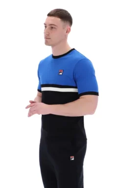 Randy Rib T-Shirt mit Kontraststreifen
