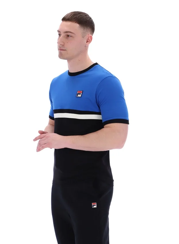 Randy Rib T-Shirt mit Kontraststreifen