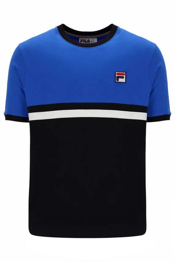 Randy Rib T-Shirt mit Kontraststreifen