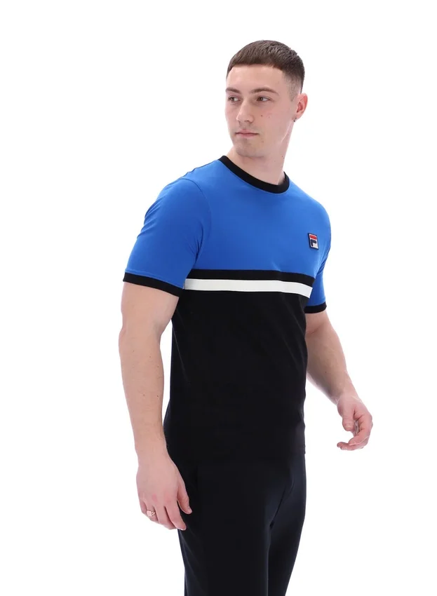 Randy Rib T-Shirt mit Kontraststreifen