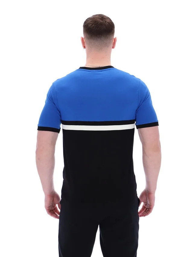 Randy Rib T-Shirt mit Kontraststreifen