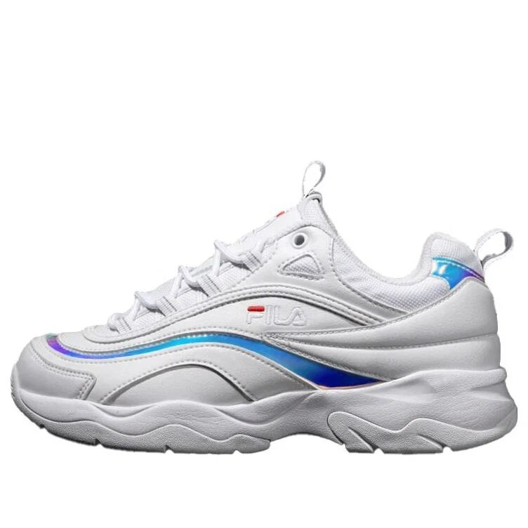 Ray Prism Retro-Laufschuhe Weiß/Blau