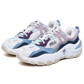Ray Tracer 2 Retro-Schuhe „Weiß Blau Rosa“
