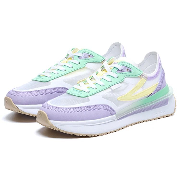 Renno Classics Sneaker „Weiß, Flieder, Grün“
