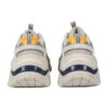 Retro-Laufschuhe Weiß/Grau/Gelb