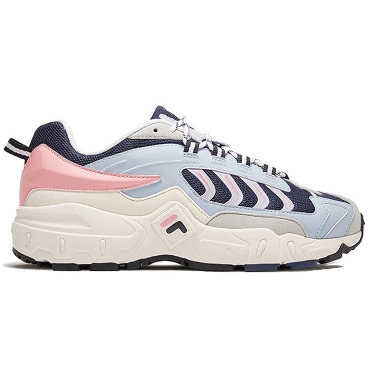 Retro-Schuh Blau Rosa