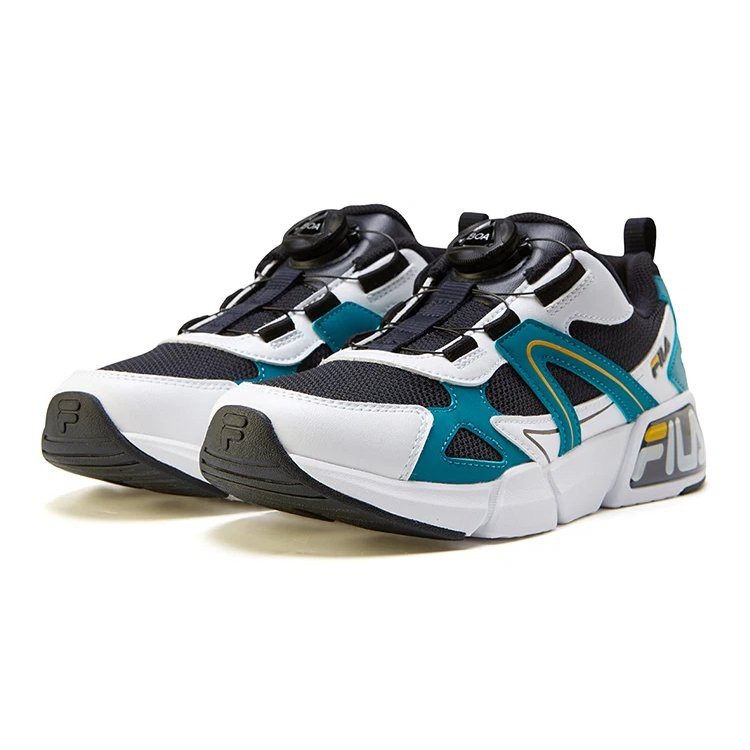 Retro-Sportschuhe „Schwarz-Weiß-Blau“