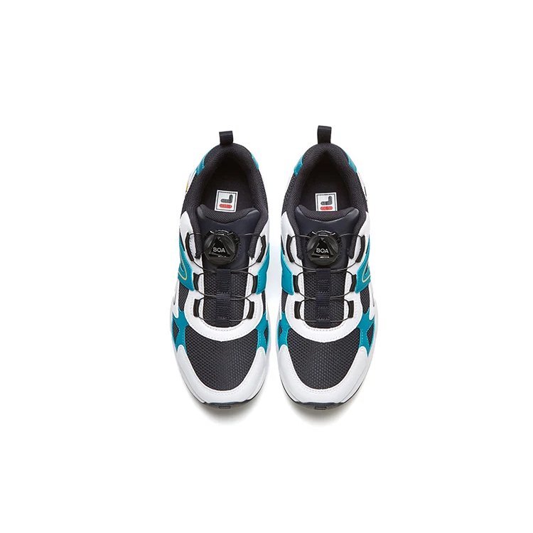 Retro-Sportschuhe „Schwarz-Weiß-Blau“