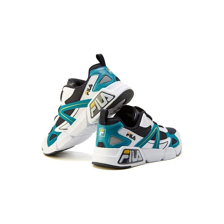Retro-Sportschuhe „Schwarz-Weiß-Blau“