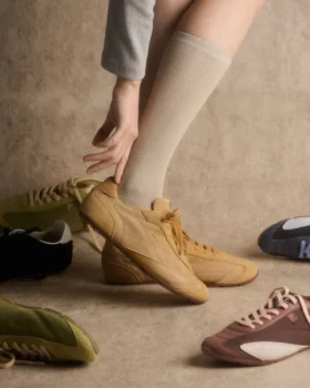 Ritmo-Sneaker für Damen aus gelbem Wildleder